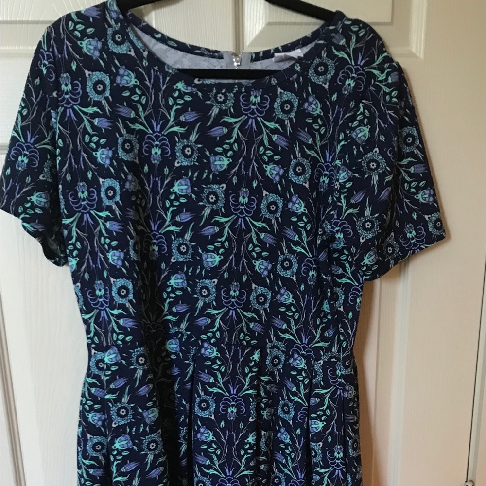LulaRoe Amelia dress with pockets + back zipper 3x